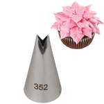 D352 Large Leaf Icing Nozzle Stainless Steel