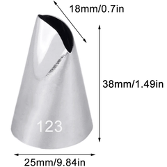 123 Icing Nozzle Stainless Steel