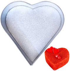 Heart Cake Mold Silver 7 x 7 Inch
