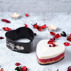 Heart Shape Cake Pan Non Stick Removable Base Small Size