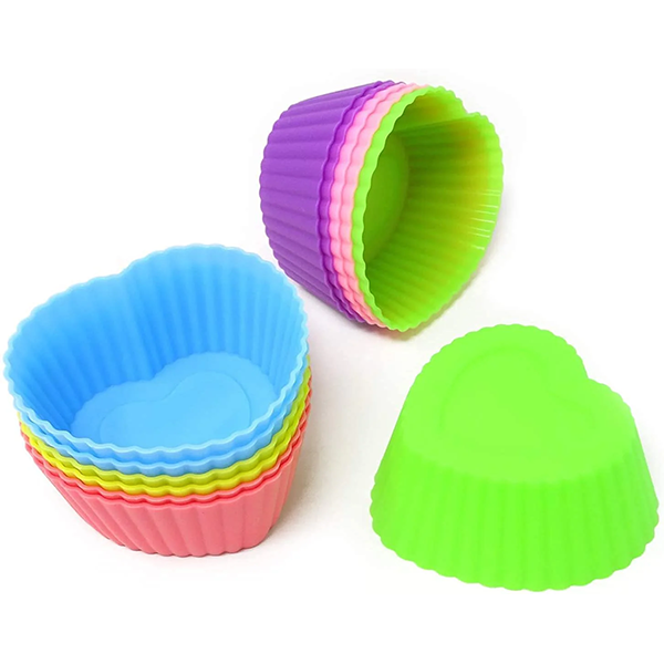 Silicone Heart Shape Cupcake Mold