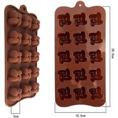 15 Cavity 3D Square mold