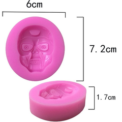 Zombie Head Silicone Fondant & Chocolate Mold