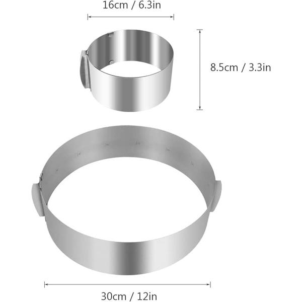 Mousse Cake Ring Steel (16-30cm)
