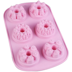 3 Different Designs Fancy Mini Bundt Silicone Mold
