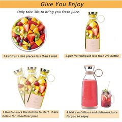 Glass Bottle Portable USB juicer Rechargeable