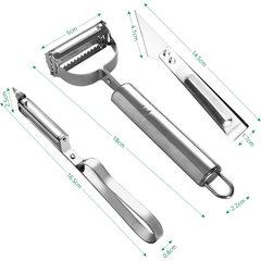 Multifunctional Stainless Steel Vegetable Peeler & Slicer