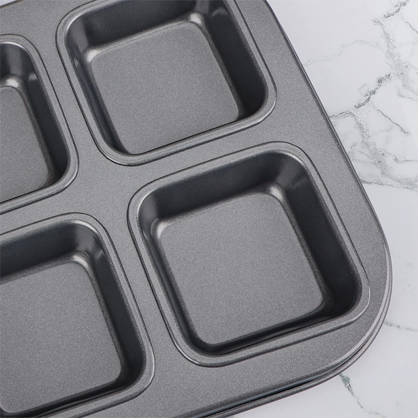 Square Brownie Muffin Tray 6 Cavity