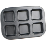 Square Brownie Muffin Tray 6 Cavity