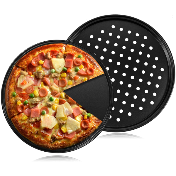 Non Stick Deep Dish Crust Pizza Pan Set – Bakeware.pk