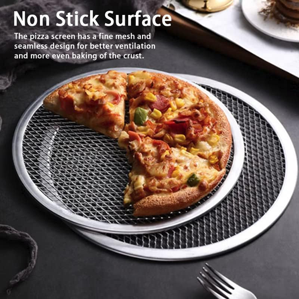 Pizza Mesh Plate Aluminum 14 Inch – Bakeware.pk