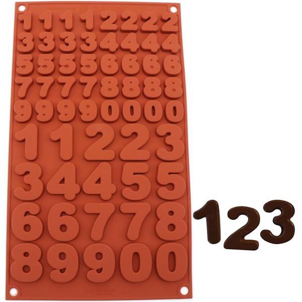0 To 9 Number Silicone Chocolate Mold