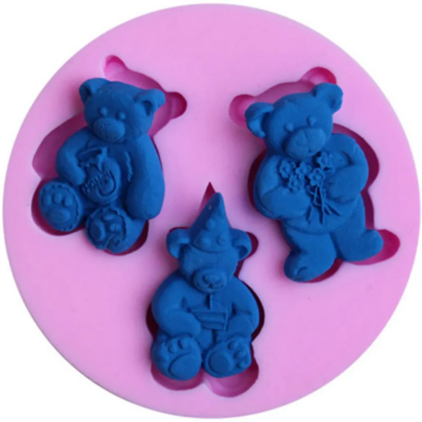 Bear Family Silicone Mold