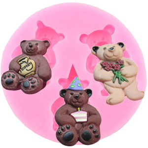 Bear Family Silicone Mold