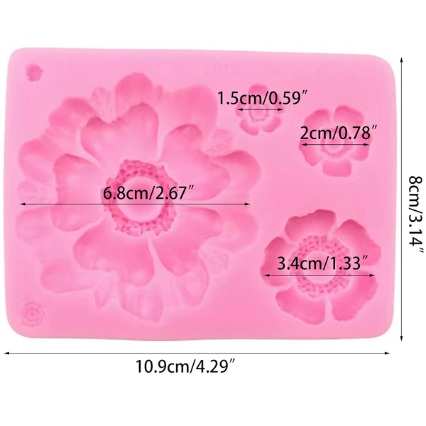 Flower Silicone Fondant Mold