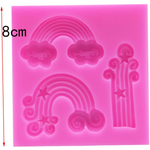 Rainbow Cloud Theme Silicone Mold