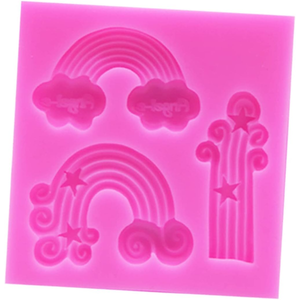 Rainbow Cloud Theme Silicone Mold