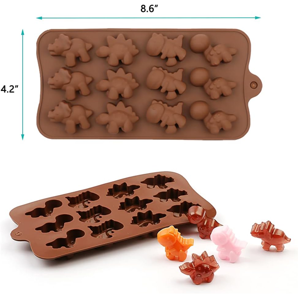 Silicone Chocolate Mold Dinosaurs