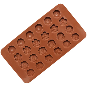 Silicon Chocolate Mold Flowers