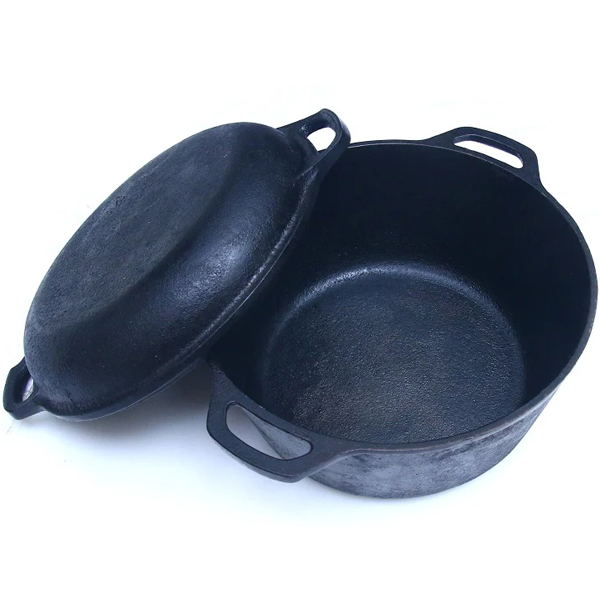 2-in-1 Dutch Oven With Skillet Lid