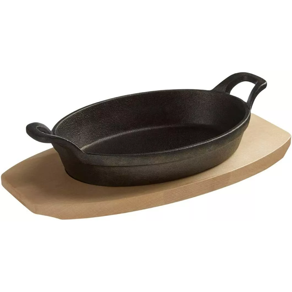 Cast Iron Sizzler 9 Inches Oval Deep