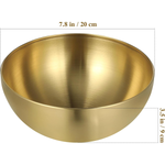 Gold Plated Stainless Steel Salad Bowl