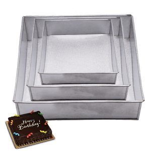 Square Cake Pans 3Pcs Set