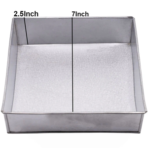 Square Cake Pans 3Pcs Set