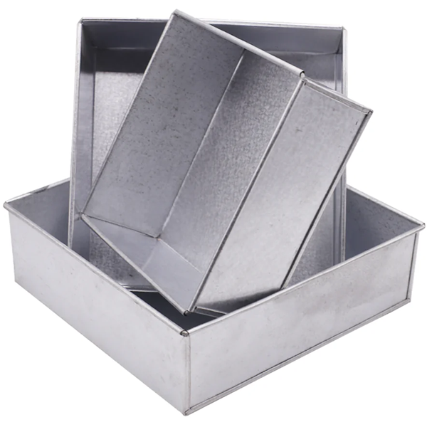 Square Cake Pans 3Pcs Set