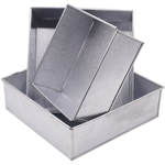 Square Cake Pans 3Pcs Set