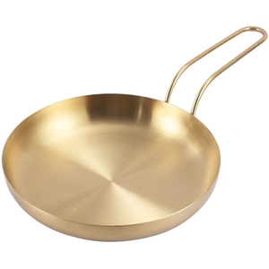 Stainless Steel Gold Plated Frypan