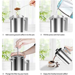 Double Walled Insulated French Press Coffee Pot