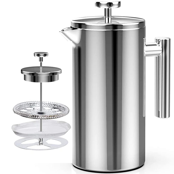 Double Walled Insulated French Press Coffee Pot