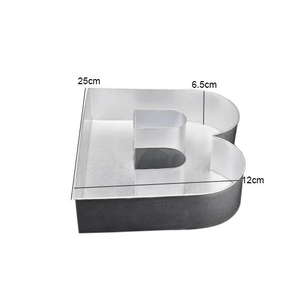 Alphabet Letter B Steel Cake Mold
