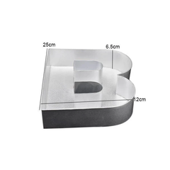 Alphabet Letter B Steel Cake Mold