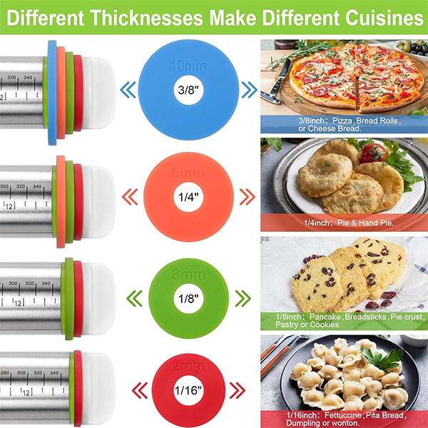 Stainless Steel Adjustable Rolling Pin