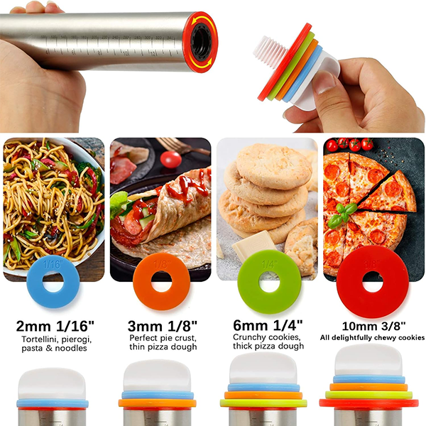 Stainless Steel Adjustable Rolling Pin