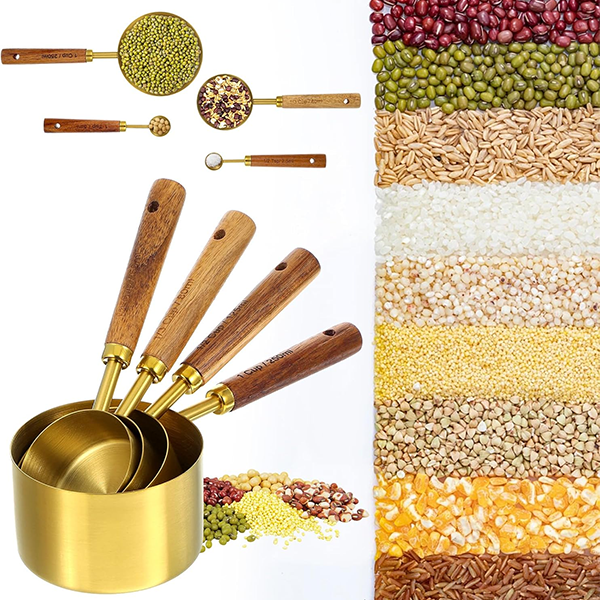 Golden Stainless Steel Measuring Cup