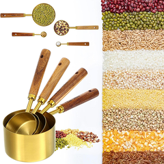 Golden Stainless Steel Measuring Cup