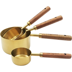 Golden Stainless Steel Measuring Cup