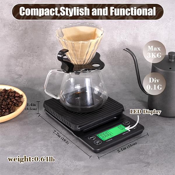 Digital Coffee Scale with Timer