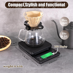 Digital Coffee Scale with Timer