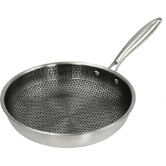 Honeycomb Stainless Steel 3-PLY Frying Pan