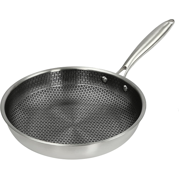 Honeycomb Stainless Steel 3-PLY Frying Pan