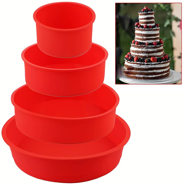 Silicone Round Cake Pan Set