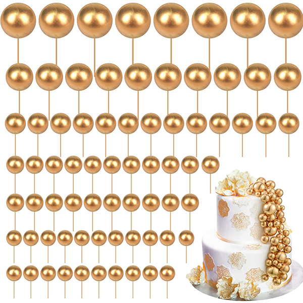 108Pcs Balls Cake Topper