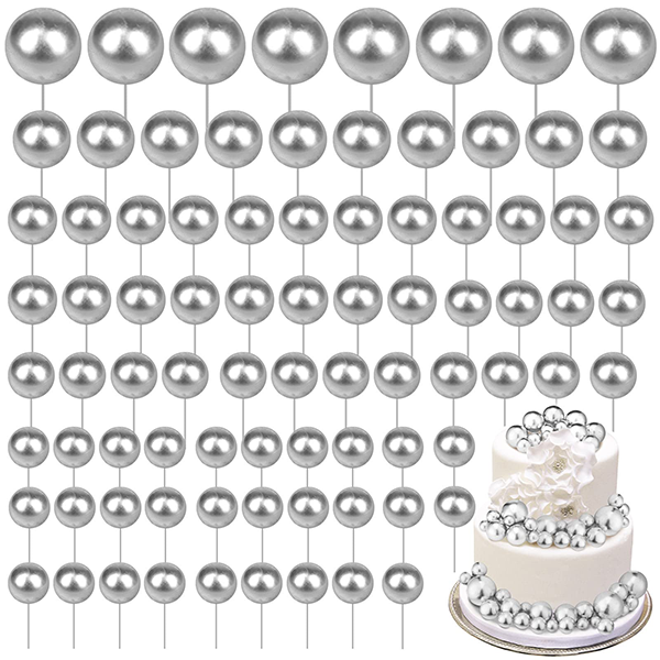 108Pcs Balls Cake Topper