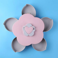 Flower Shaped Rotatable Snacks Storage Box