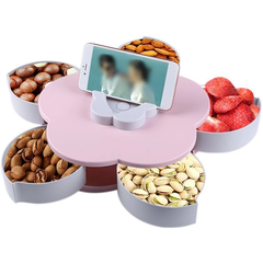 Flower Shaped Rotatable Snacks Storage Box