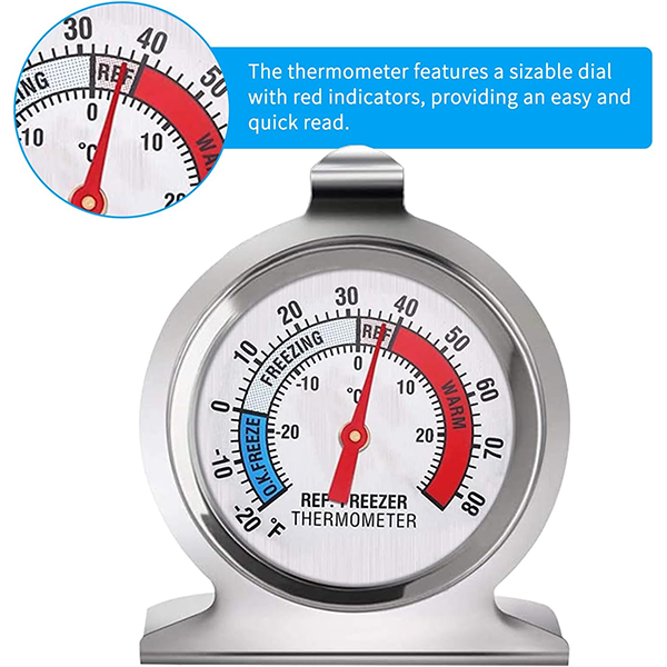 Stainless Steel Freezer Thermometer